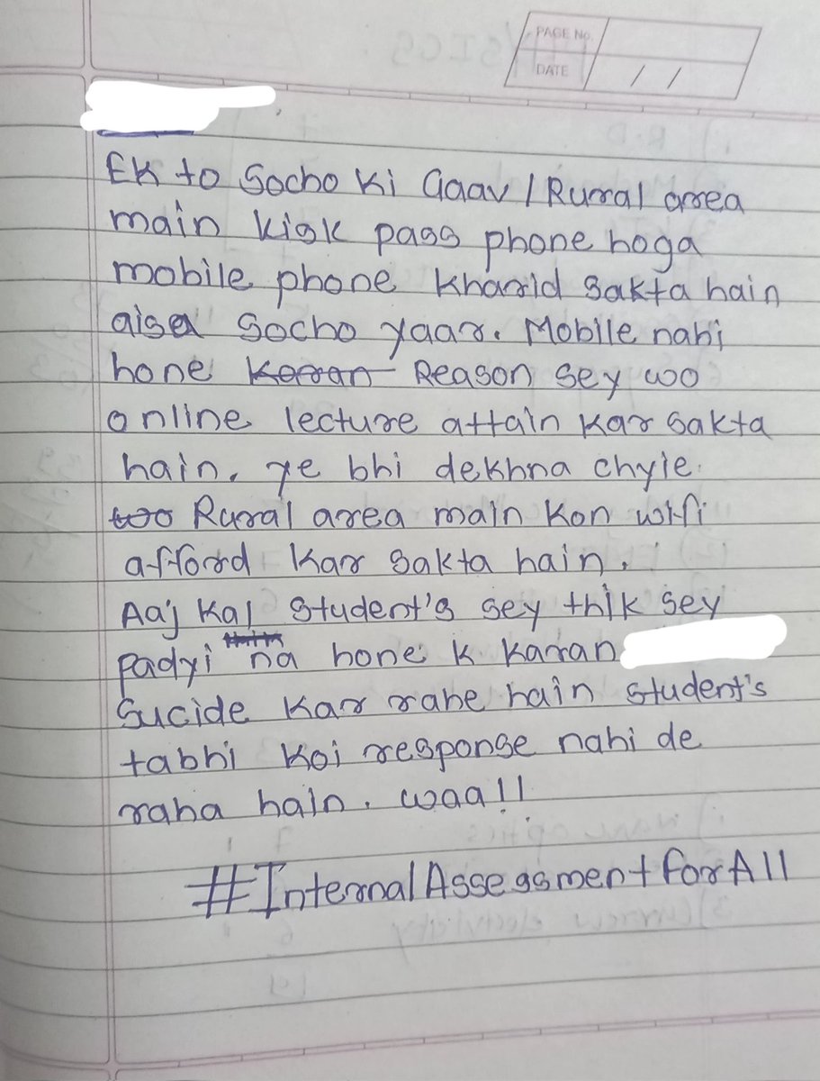 PrathameshWalk9's tweet image. #InternalAssessmentForAll
#PMOHELPSTUDENTS