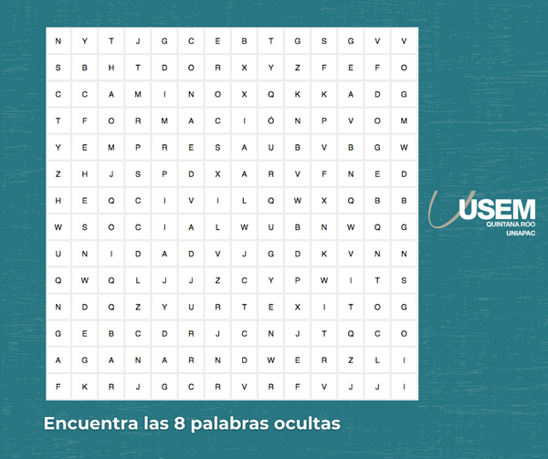 usemqroo's tweet photo. ¿Podrás encontrar las 8 palabras? Escríbelas en los comentarios 😄
Web: 💻 https://t.co/DMZsz1maKq
Redes:
Facebook: @usemqroo
Instagram: usemqroo https://t.co/CPhugJm8MC