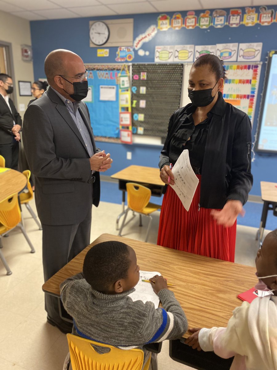 MDCPS's tweet photo. Superintendent @JoseLDotres is energized by the smiles on students' faces and the instruction taking place in dynamic learning environments  @FDouglasslions, where he started his teaching career at @MDCPS. https://t.co/bfZg8SXPzb