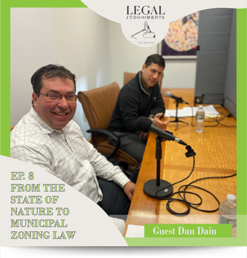 Legal_Judge's tweet photo. In Ep. 8: From the State of Nature to Municipal Zoning Law, @rwstetson &amp; Dan Dain talk about the role of the judiciary in land use litigation and how the concept of “injury,” as interpreted by the court saved real estate development in MA. https://t.co/XlFn83OyTe https://t.co/qLMzKrsQif