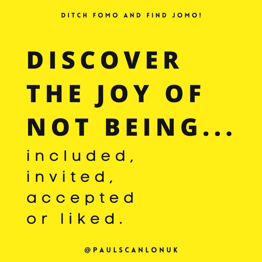 paulscanlonuk's tweet image. 👏🏼 ❤️ 👊🏼 Will you do this? 
I hope you reach a place in life where you begin to realise that their exclusion of you was their greatest gift to you

I hope you reach a place where you discover that not being liked won’t kill you, but waiting to be liked will

DITCH FOMO FIND JOMO