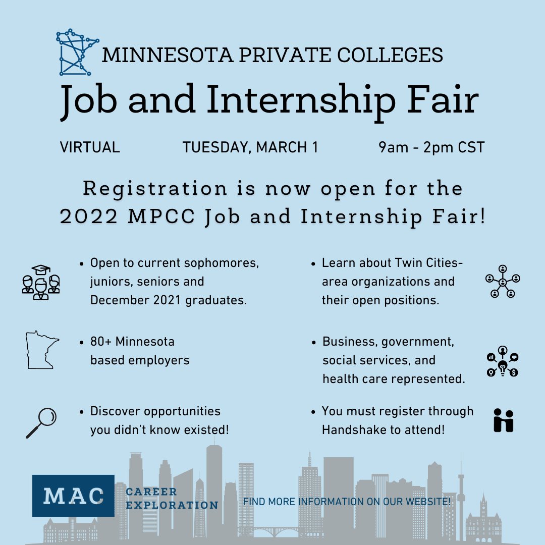 Macalester Spring 2022 Schedule Macalester Career Exploration (@Maccareerexplo) / Twitter