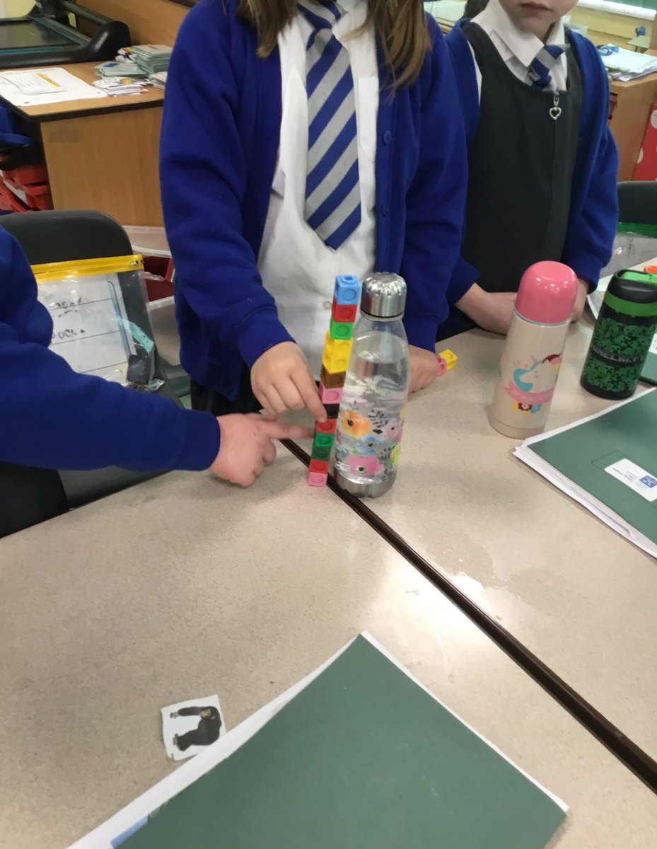 TrinityAcadStP's tweet photo. In maths we have been using non-standard measurements to measure a variety of items within the classroom, including some of our friends. Can you guess how many paper clips it took to measure the table? #EveryoneCanMaths #Whiterosemaths https://t.co/2l6FkMsjTH