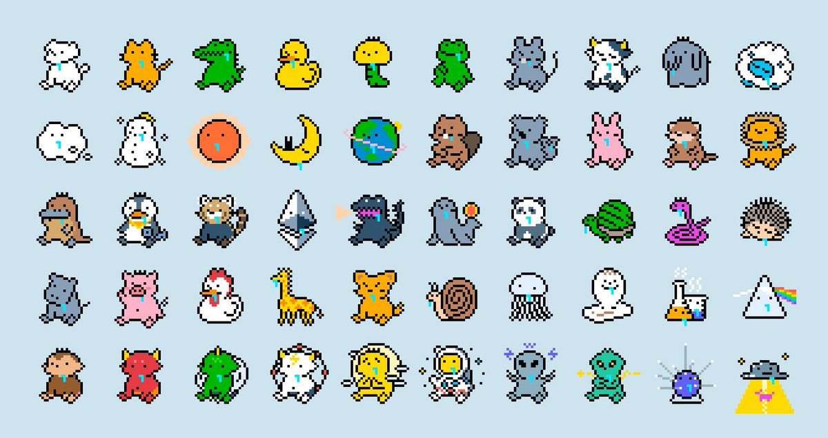 Drools &amp; Pixels #1-#50
#pixelart