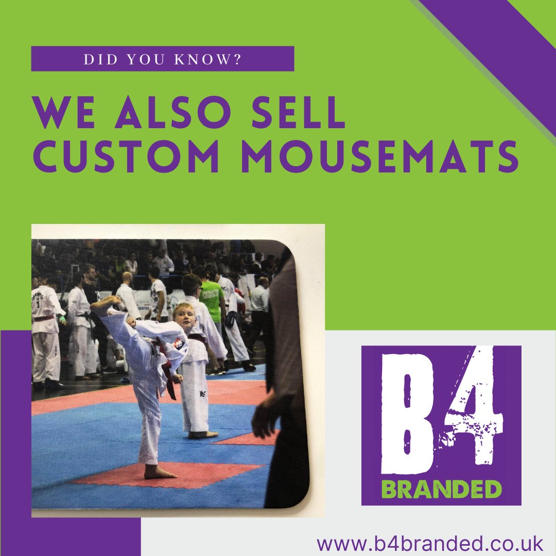 B4_Branded's tweet photo. We also sell custom mousemats, perfect for your teams, clubs, businesses &amp; more. Check out our website for more details.

@B4BrandedDesign
Specialise in Printing Garments, Merchandise &amp; Design for Martial Arts Clubs
Call 020 3995 5550
https://t.co/038fLzAN79

#b4branded https://t.co/sLqA4CMqcU