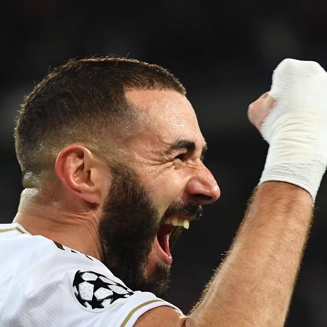realmadrid's tweet photo. 😃 @Benzema 💥
#UCL https://t.co/JxgltPvjDA