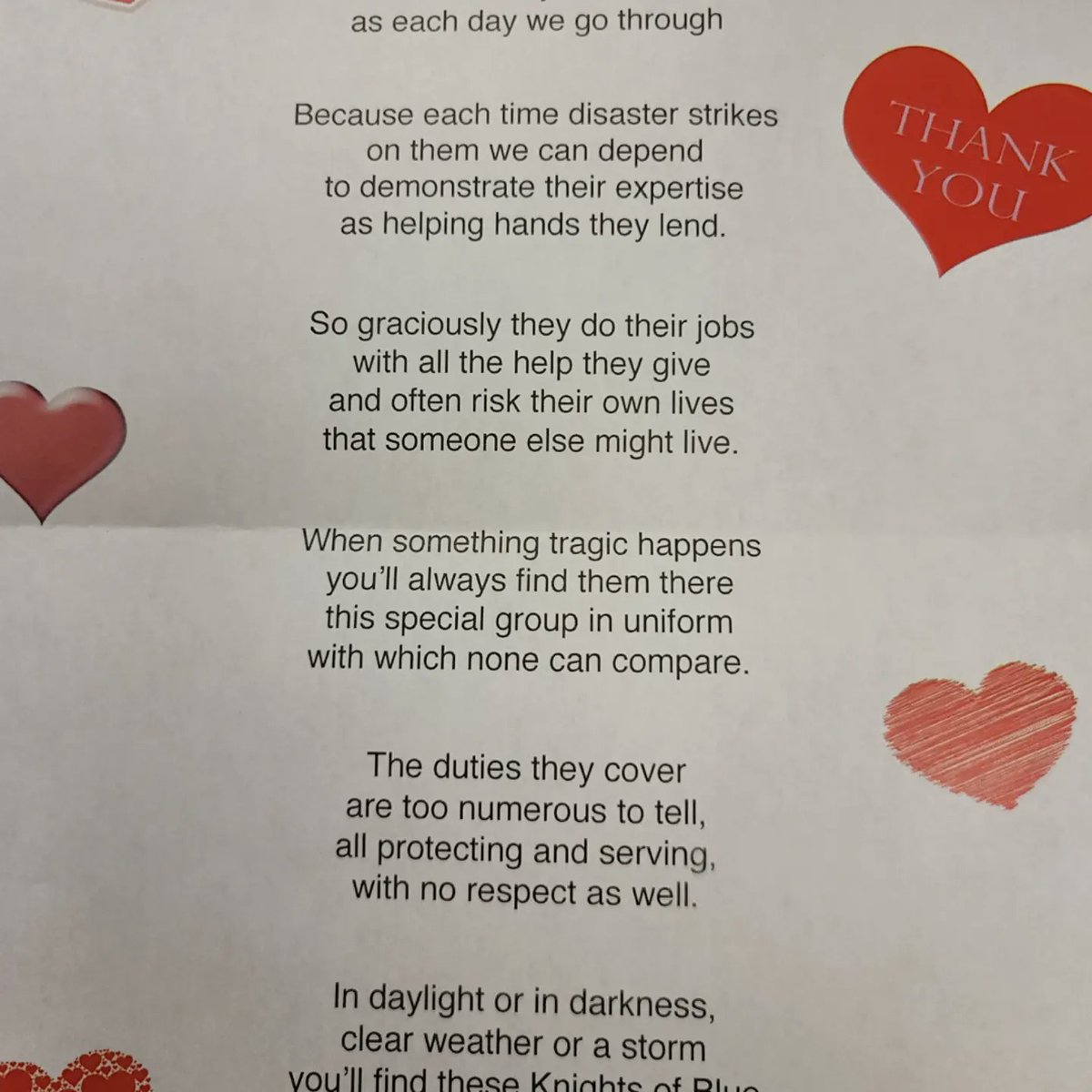 EmporiaPD's tweet photo. These beautiful words and gifts filled our hearts full. EPD wants to say thank you for thinking of us this Valentine's Day. https://t.co/w05Vp6ZeHd