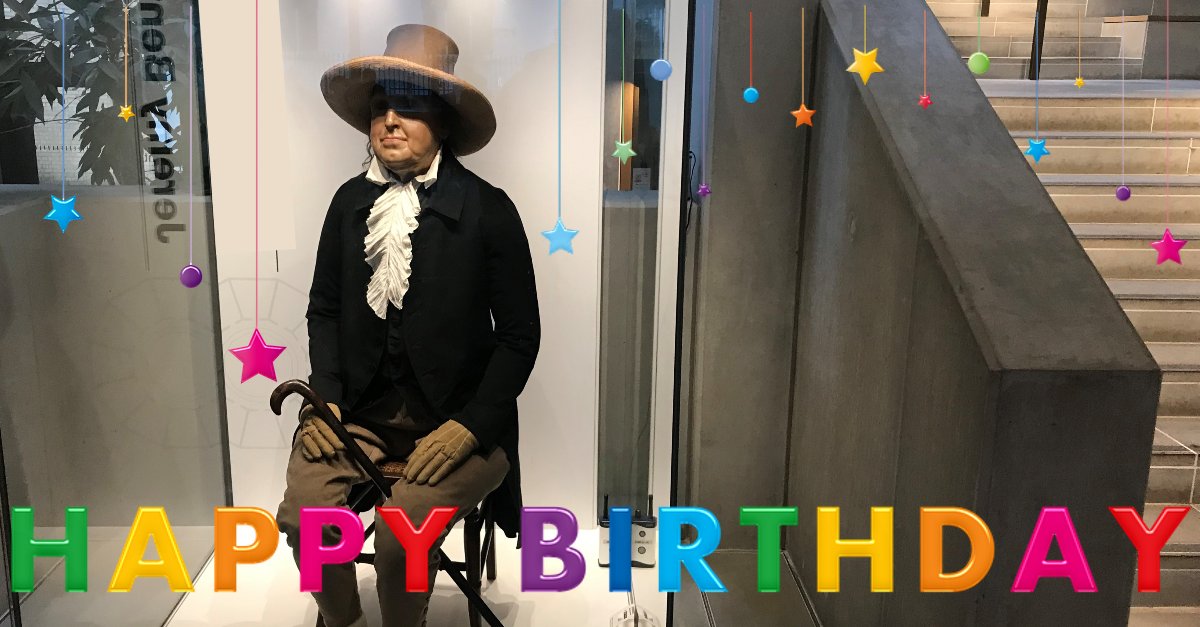 Happy birthday to <a href="/UCL/">UCL</a>'s spiritual founder Jeremy Bentham who was born #OnThisDay in 1748, who believed that education should be made widely available.🎈🎉

Read this article in which he is mentioned for possibly defining “mesology” 👉 bit.ly/3uSw5A2