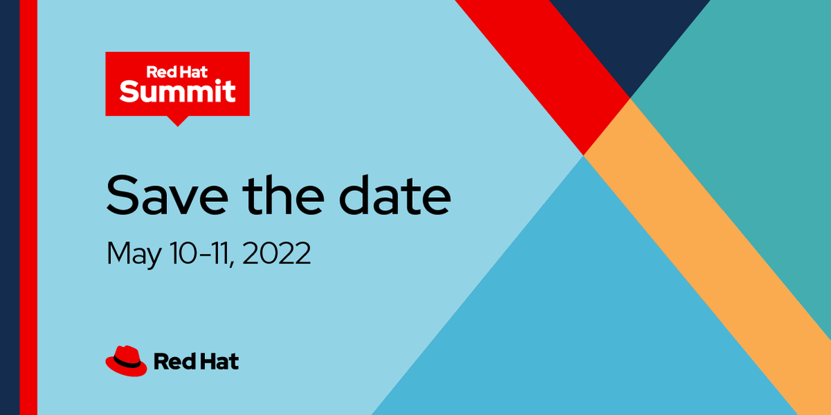 RedHatJobs's tweet photo. When we share at #RHSummit, we innovate. Save the date for Red Hat Summit 2022, kicking off May 10-11: https://t.co/0ur1umxi47 https://t.co/vvL9jXlczR