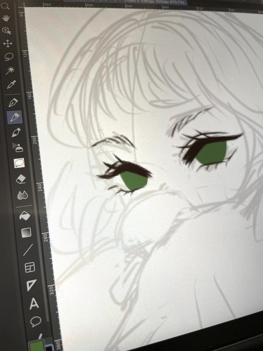 無事に提出できたから次のイラスト! これは趣味で描くファンアートです🙌 Wip