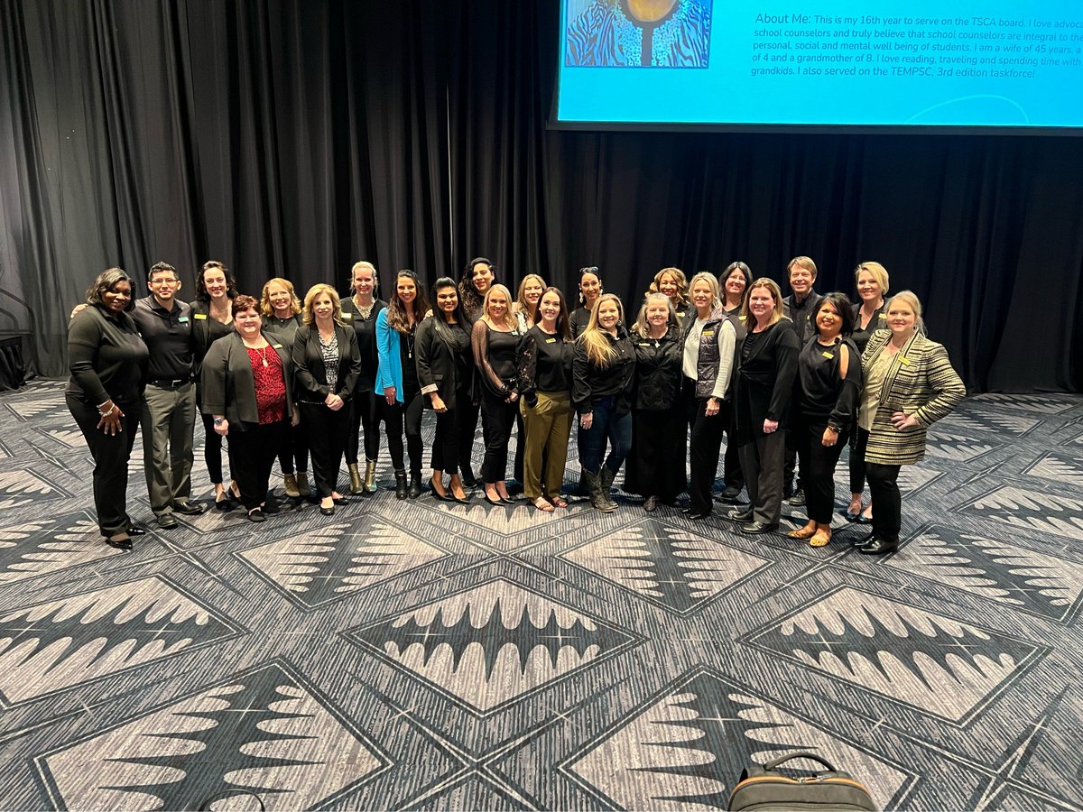 Thank you <a href="/TxSCATweets/">Texas School Counselor Association</a> board members for an amazing conference.  As my first year serving on the board, you all made this conference such an amazing experience. "Thank you for the memories." Bob Hope 
<a href="/HumbleISD_RPE/">River Pines Elementary</a> <a href="/HumbleISD_CBS/">HumbleISD_CBS</a> <a href="/ElizabethFagen/">Liz Celania-Fagen</a>