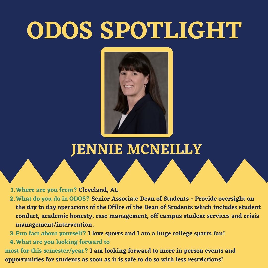 Seahawk_OCSS's tweet image. Over the next week, we will introduce you to the Office of the Dean of Students' team! For today's ODOS Spotlight, meet Jennie and Chip!