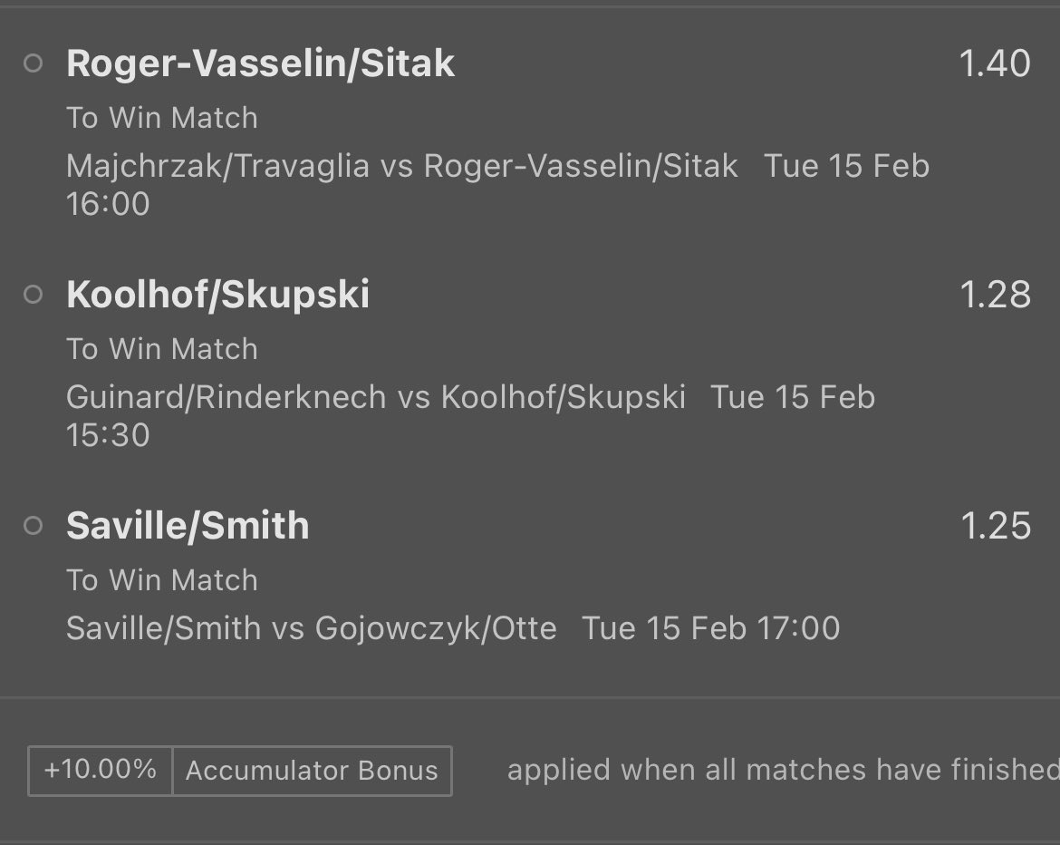 tennis_mister's tweet photo. iβm putting 2u on this doubles parlay because why not
+124 π€π½ https://t.co/JEbx4i91R7