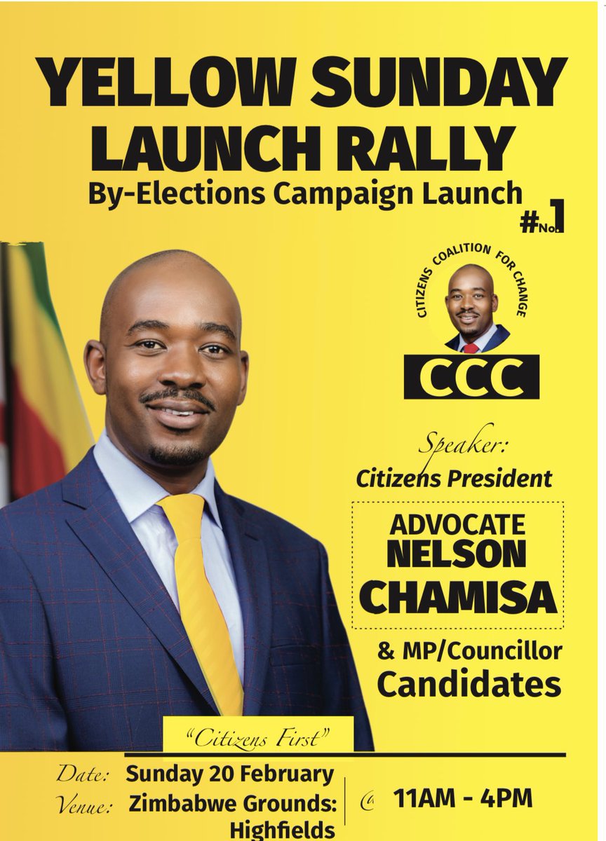 LynneStactia's tweet photo. Yellow Sunday is coming…. How yellow ready are you? Are you coming? Click like &amp; retweet if you are part of the yellow nation #CCC #By_ElectionRally https://t.co/nRR1zHp7cQ