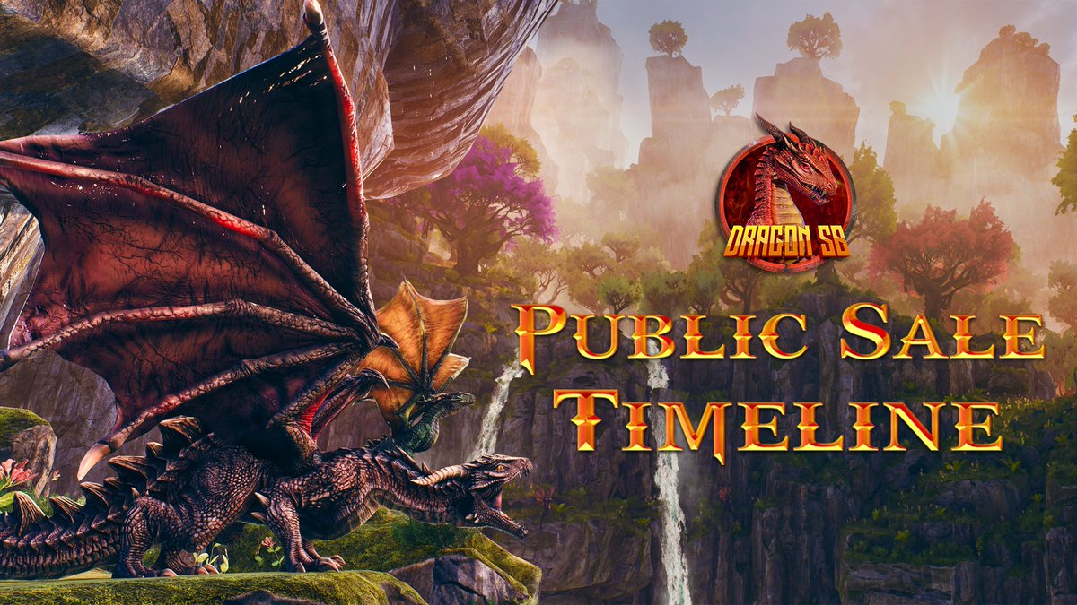 #DragonSB Public Sale Official Timeline📆
📌Let's check the schedule one more time to make sure you won't miss it!
💎SHO on <a href="/TheDaoMaker/">Bullish By DAO</a> 
💎Pre-sale on <a href="/StarTerra_io/">StarTerra</a>  &amp; <a href="/BSClaunchorg/">₿SClaunch</a> 
💎IDO on <a href="/terraformer/">We moved to @TFM_COM</a> 
For more details, please visit: t.me/DragonSB_finan…