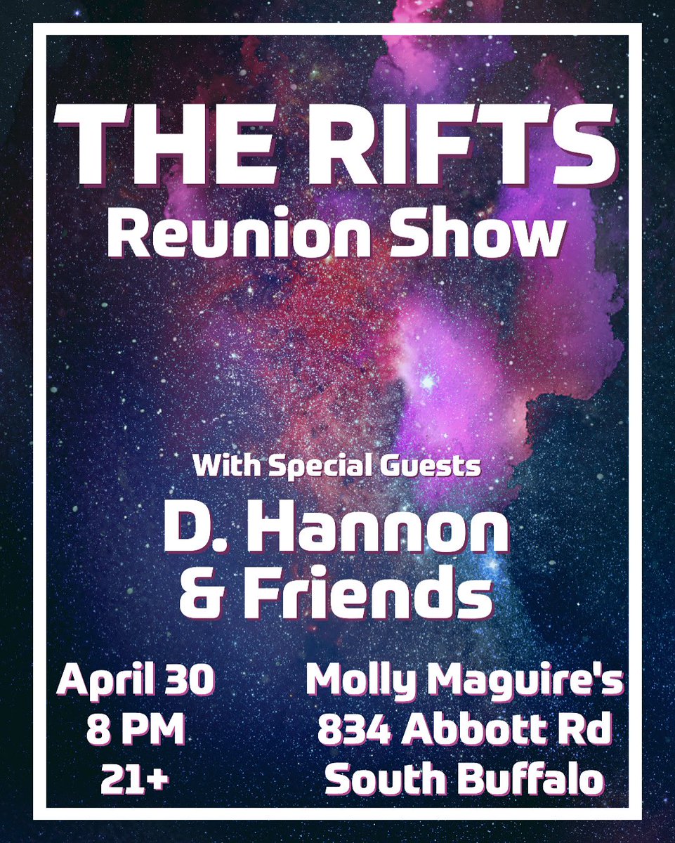 It’s been a while but we’re so excited to be back to play our first gig in almost 4 years for this special one-off reunion show! We’ve already jammed a couple times &amp; the songs are sounding as good as ever, so mark your calendars and come hang with us April 30 at Molly Maguires.