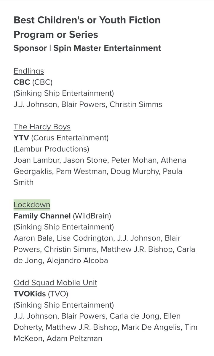 AaronBala's tweet photo. So proud of the whole squad from Lockdown, especially those that got nominated today for the #CdnScreenAwards Make sure you go show #LisaCodrington @nicolestamp @SaaraChaudry some love!! https://t.co/UC6of9Cpd5