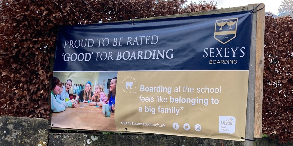 Have you spotted our new banner outside of school? #ofstedgoodprovider #proud @BSAboarding @UKBSA