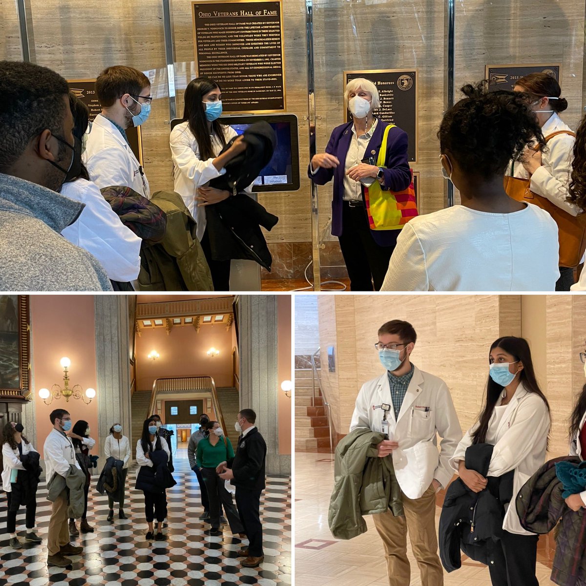 MS PAN medical students learning and lobbying (and educating) today with help from <a href="/Liston4Ohio/">Senator Beth Liston</a> @MaryLightbody <a href="/Stinziano/">Michael Stinziano</a> <a href="/latynamhumphrey/">Rep. Latyna M. Humphrey</a> #MedTwitter