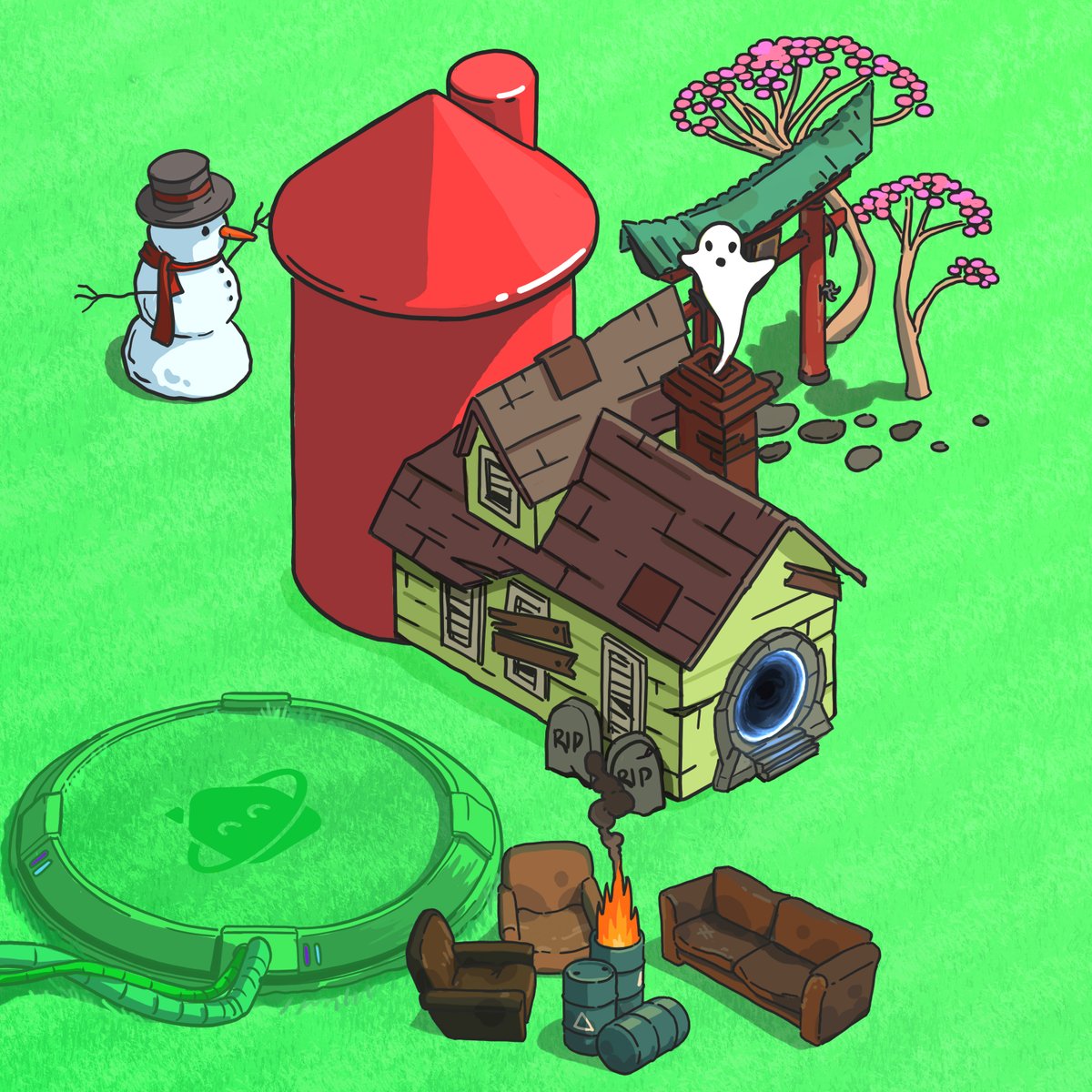 R3dHoodCorp's tweet photo. Day 6: i wonder if we're being deceived... i mean @PPA_NFT does that portal even take you inside?? @Sanza0111 might know but he's not saying.... only time will tell
#PPA #SurrealEstates #isuckathashtags https://t.co/r60r0B5mjc