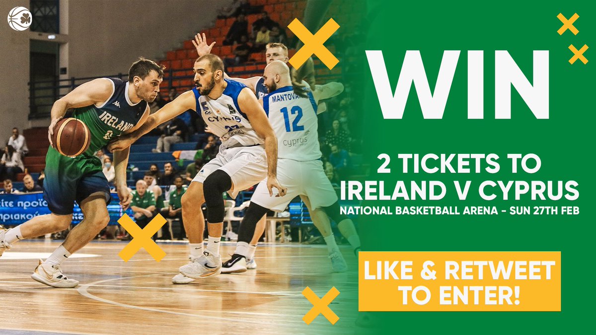 Basketball Ireland (@bballirl) on Twitter photo Competition time! 🙌🎁 We have 2 tickets to give away for Ireland’s upcoming clash with Cyprus at the National Basketball Arena in the <a href="/EuroBasket/">FIBA EuroBasket</a> 2025 Pre-Qualifiers (Sun 27 Feb) 🎟🏀
Like & retweet to enter! 🔥
Competition closes 12pm Thursday ⏳
#competition #win #tickets Competition time! 🙌🎁 We have 2 tickets to give away for Ireland’s upcoming clash with Cyprus at the National Basketball Arena in the <a href="/EuroBasket/">FIBA EuroBasket</a> 2025 Pre-Qualifiers (Sun 27 Feb) 🎟🏀
Like & retweet to enter! 🔥
Competition closes 12pm Thursday ⏳
#competition #win #tickets