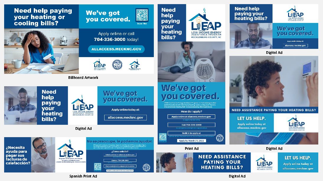 Excited to share the #outreachcampaign we recently launched for @MeckCounty Dept of Social Services to promote the federal #energy program #LIEAP that helps residents pay their heating bills to keep them safe in their homes. Radio spots on our website & TV coming! #energybills