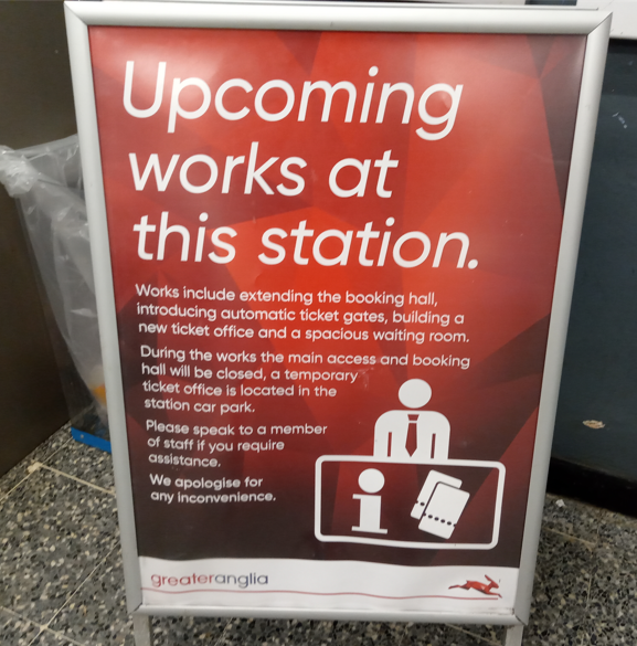 RailfutureInter's tweet image. Preparation work has begun at Ely station for the expanded ticket hall and new waiting room (photos by Martin Thorne).