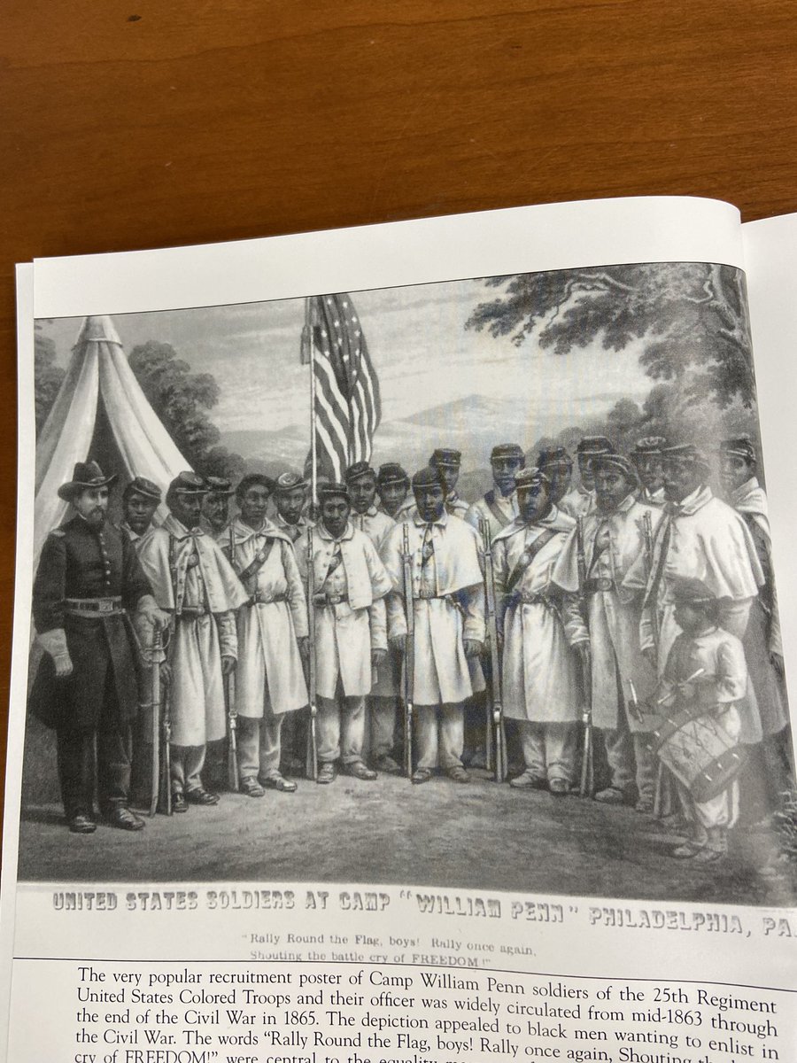 Did you know that Camp William Penn in Montgomery County, PA was training ground for 11,000 African American troops as they prepared to end slavery in USA? This campground was in the backyard of Lucretia Mott’s house, a station on Underground RR #BlackHistoryMonth <a href="/UpperMerionSD/">Upper Merion Area School District</a>