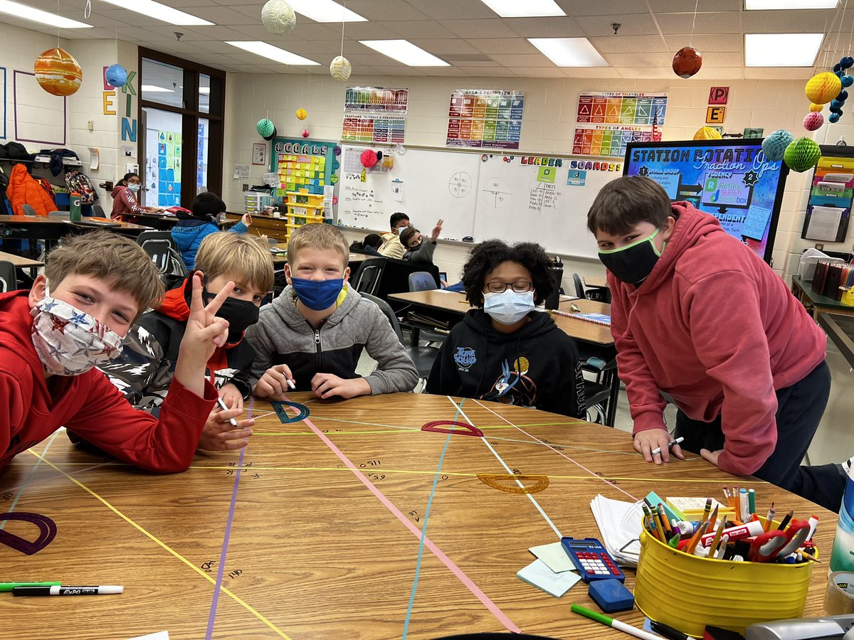 We are pros at protractors! Ss are measuring and classifying angles today in small group! “This is fun math!” Probably because we’re writing on the table… @BallsBluffLCPS