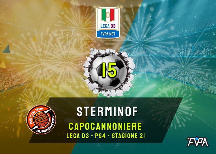 [𝗣𝗦𝟰] 𝘾𝙖𝙥𝙤𝙘𝙖𝙣𝙣𝙤𝙣𝙞𝙚𝙧𝙚 ⚽️  𝙡𝙚𝙜𝙖 𝗗3️⃣

👤  <a href="/sterminof/">STERMINOF</a> 
𝙏𝙚𝙖𝙢: <a href="/SUPERSANTOS_PRO/">SUPERSANTOS</a>