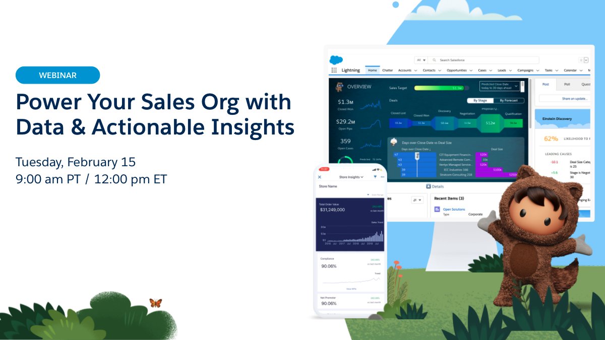 CRM_Analytics's tweet image. It’s time to empower your #Sales teams! 

Find out how #TableauAnalytics puts #Data &amp;amp; actionable insights at the hands of your team supercharged by the World’s #1 CRM. 

Watch live February 15th, 2022 at 9 am PT or catch the on-demand!

sfdc.co/bOaSGR