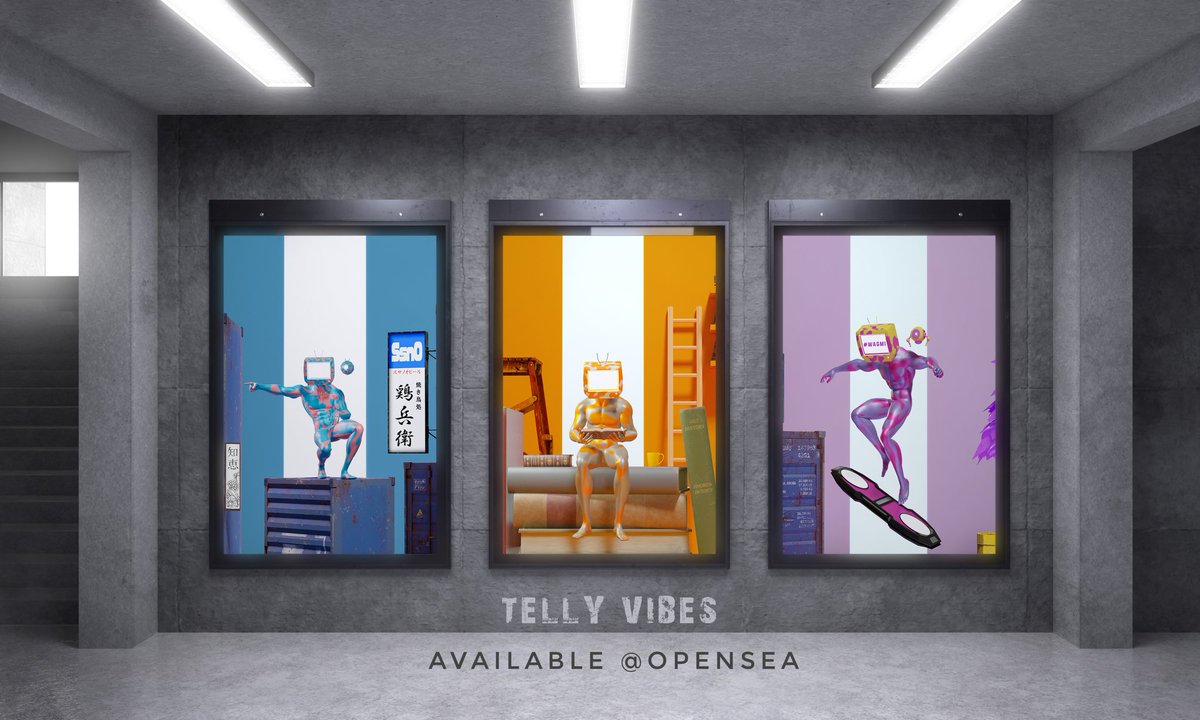 Harishrio_'s tweet photo. Hello #NFTCommunity 💜
Just minted my second batch of #tellyvibes 📺
It's time to find your vibe 👉🏻👈🏻
Floor price:0.05ETH
Link: https://t.co/9L3YUPGIif
Property: 5000*5000px
More Tellyvibes will vibe soon in this space👀
#NFTdrop #nftcollectors
#nftart #openseanfts https://t.co/1BiXZvJ5Q8