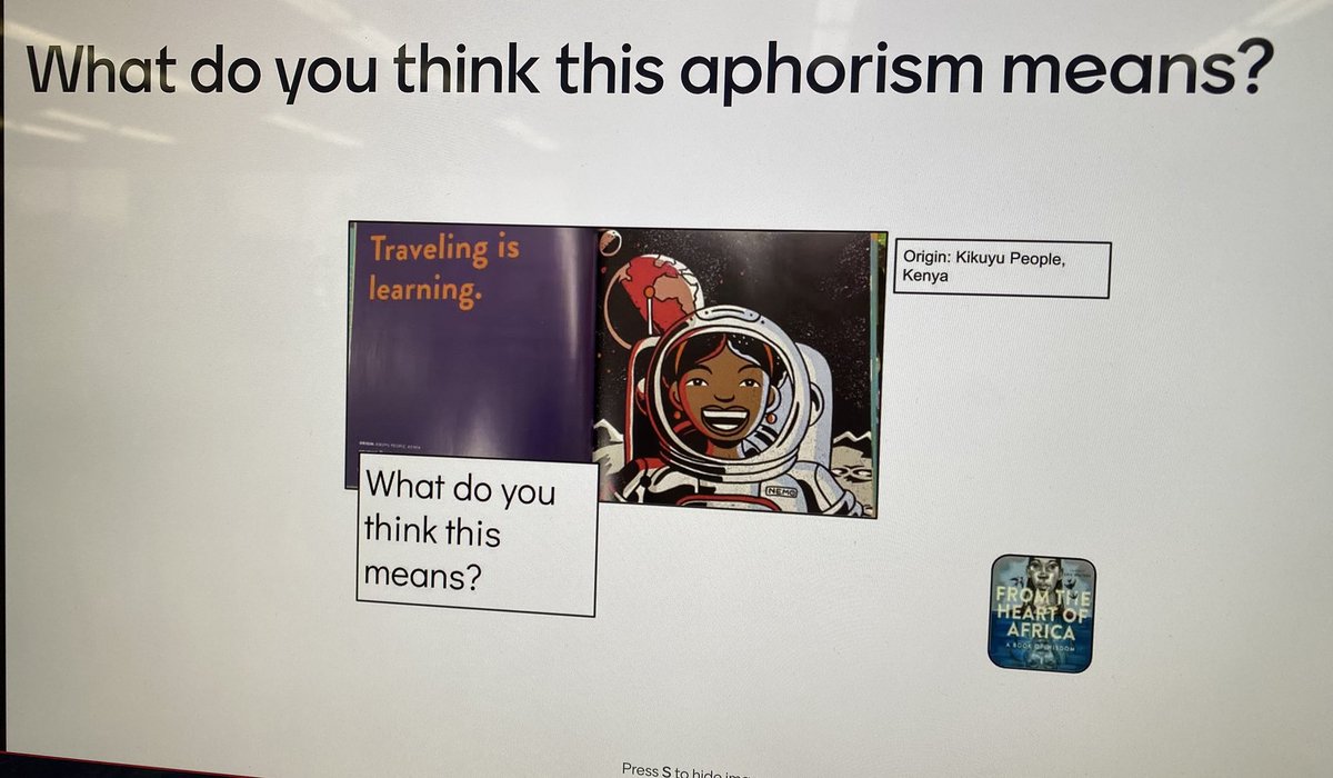 LarkspurLibLC's tweet image. Today’s  #LiveFromTheLibrary was reading Hair Love (thanks to @Teach_Beyond for the resource!). We started with aphorisms as a Minds On for our learning. Today we had 14 classes from K-Gr 5 join in to read &amp;amp; learn together. @PDSB_Libraries  @EricRWalters #ONSchoolLibraries