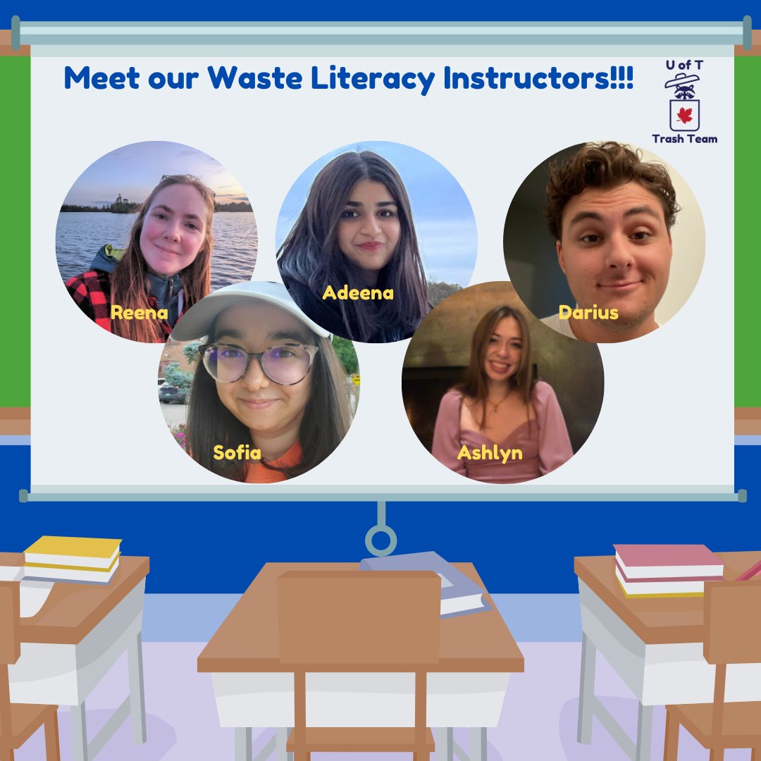 Meet our new cohort of #WasteLiteracy Instructors. They're visiting #Grade5 classes w/ our free synchronous virtual lessons. It's SO incredible to see them inspire young learners! Visits run through May: uofttrashteam.ca/classroomvisit… <a href="/tdsb/">Toronto District School Board</a> <a href="/TDSB_STEM/">TDSB STEM K-12</a> <a href="/EcoSchoolsTDSB/">TDSB EcoSchools</a> #MeetTheTeam