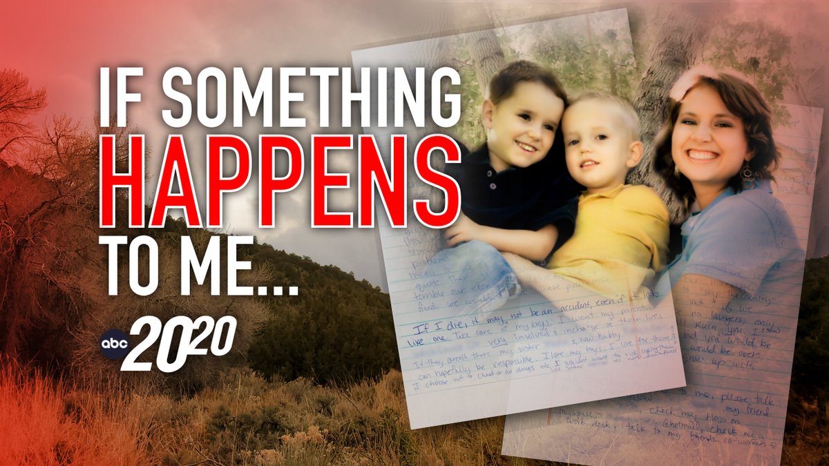 ABC2020's tweet image. "IF SOMETHING HAPPENS TO ME..." | A new development in the true crime investigation into the disappearance of Utah wife and mother Susan Powell.

Comment &amp;amp; reply if you're watching our #ABC2020 update with us tonight - or streaming on Hulu this weekend. abcn.ws/3lslq9F