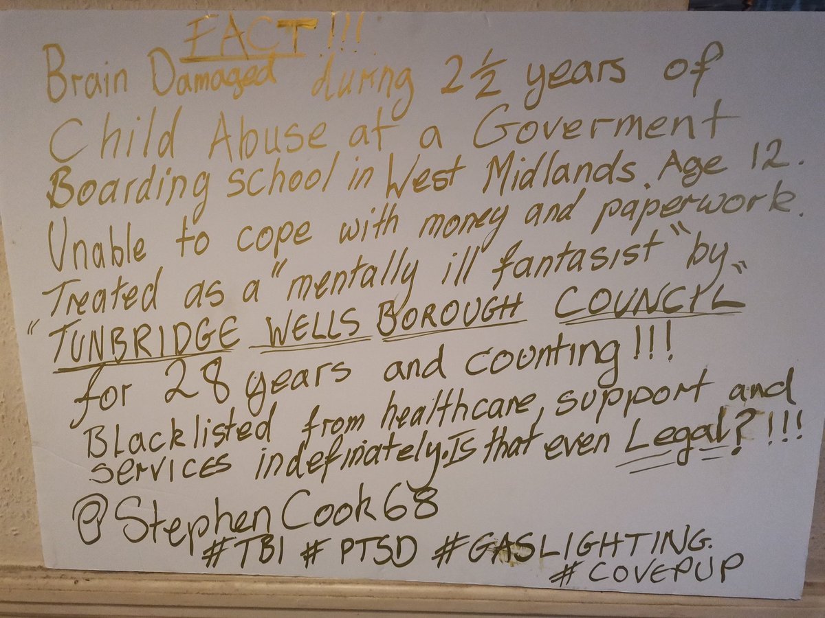 StephenCook68's tweet image. #OldSwinfordHospitalSchool #ChildAbuse #TBI #braindamage
#Coverup #TWBC 
Stll being abused by the authorities on a daily basis!