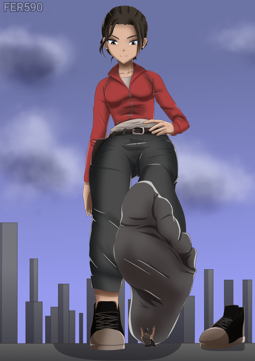 Welovegiantess On Twitter Giantess Zoey Commission Fer590 Pixiv 