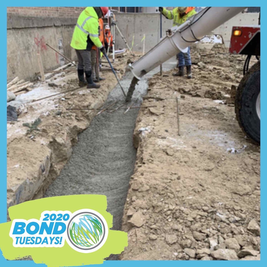 PCCS_Official's tweet photo. More concrete has been poured at the Salem HS Logan Auditorium construction site! We cannot wait to share more demo and construction work that will take place in the coming weeks! #2020Bond #ThanksPCCSCommunity #PCCSCreatingtheFuture
#LearnPrepareThrive https://t.co/WFWtjYTDg3