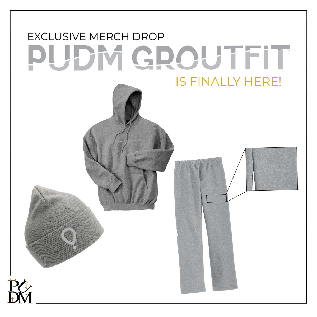 THE PUDM 2022 WINTER MERCH STORE IS OFFICIALLY OPEN!! These garments will only be available for a limited time, so act fast, and cozy up for the rest of winter in this exclusive PUDM merchandise - the store will remain open from February 15th - February 22nd at 11:59pm.