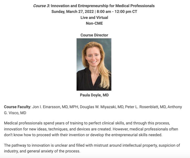 GynSurgery's tweet photo. #SGS2022 attendees: Which PG course are you signing up for? 

Here’s one for the #innovators and #entrepreneurs! 👇 https://t.co/s6bhnhZV4L