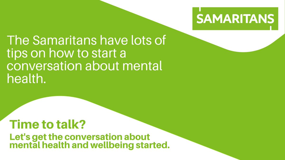 Derbyshirecc's tweet photo. If you want help starting a conversation about #mentalhealth then the #Samaritians have lots of tips online here: https://t.co/lddpK9CYNQ https://t.co/dtSH7LKzS0