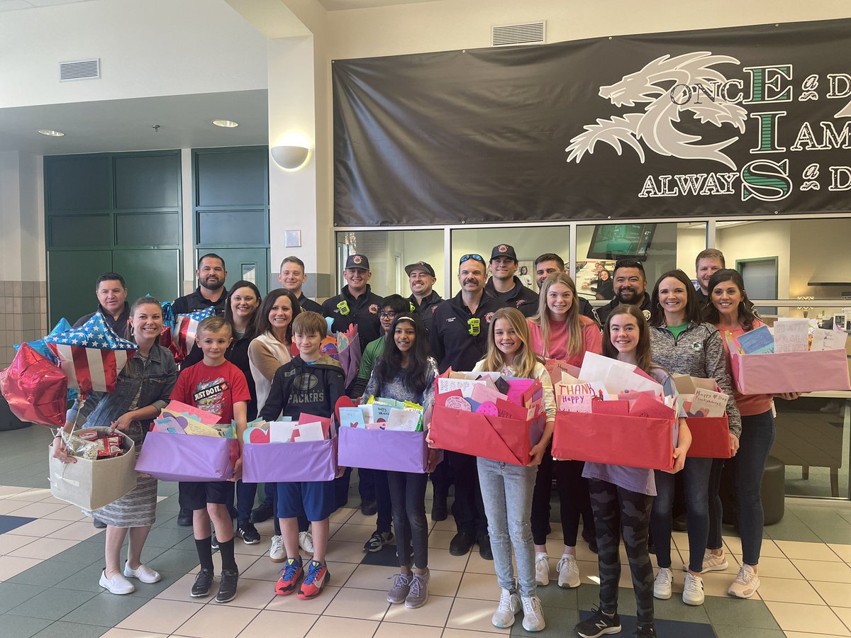 Eubanks LOVES our first responders!  Student Ambassadors helped organize boxes full of treats, snacks, and cards for our Southlake Police and Fire Fighters. Thank you to all who contributed.  🚒🚓❤️ <a href="/Carrollisd/">Carroll ISD</a> <a href="/SouthlakeDPS/">Southlake DPS</a> #DragonsCARE #EISFamily