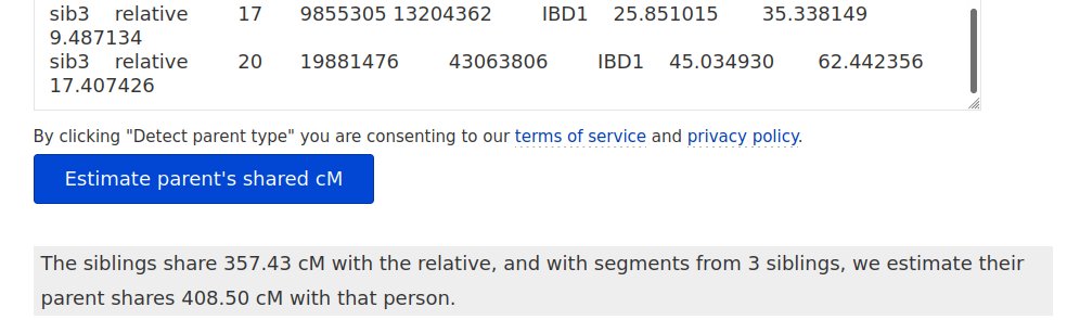 New tool for genetic genealogists! DRUID estimates the a parent's shared cMs to a relative using segments from two+ siblings.
Tool: hapi-dna.org/druid/
Blog post: hapi-dna.org/2022/02/druid/