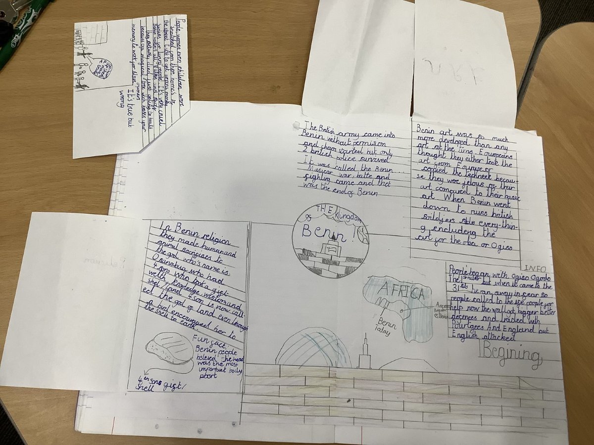 The end of a History unit in the Foxes classroom brings with it lots of new learning. It is always wonderful to look at 'brain drops' from the start of a unit to the end of a unit. <a href="/HMC_School/">High Meadow Community School</a> #hardworking #creative #curious #independent