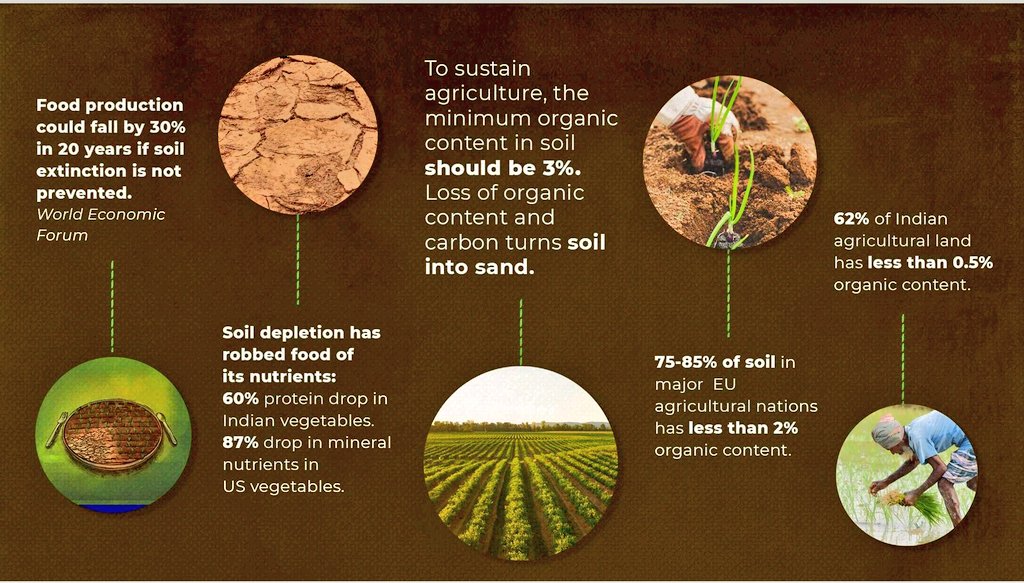 MoolDhaga's tweet photo. Why #SoilHealth matters? Profound ans in pics below.

There is a strong need to turn our primary attention &amp; global ecological narrative toward healing Soil.

If you agree, let's roar together to #SaveSoil, create a #ConsciousPlanet

Become an #EarthBuddy: https://t.co/zsDlmIjLe0 https://t.co/vDce1t4nbG