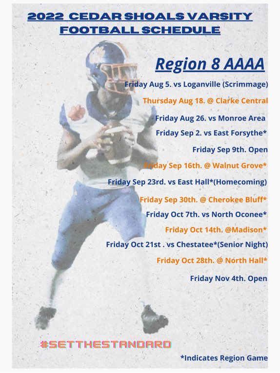 CedarFootbal's tweet photo. Looking forward to some good competition this fall!!! #setthestandard #1cedar https://t.co/v74NuGPSFL