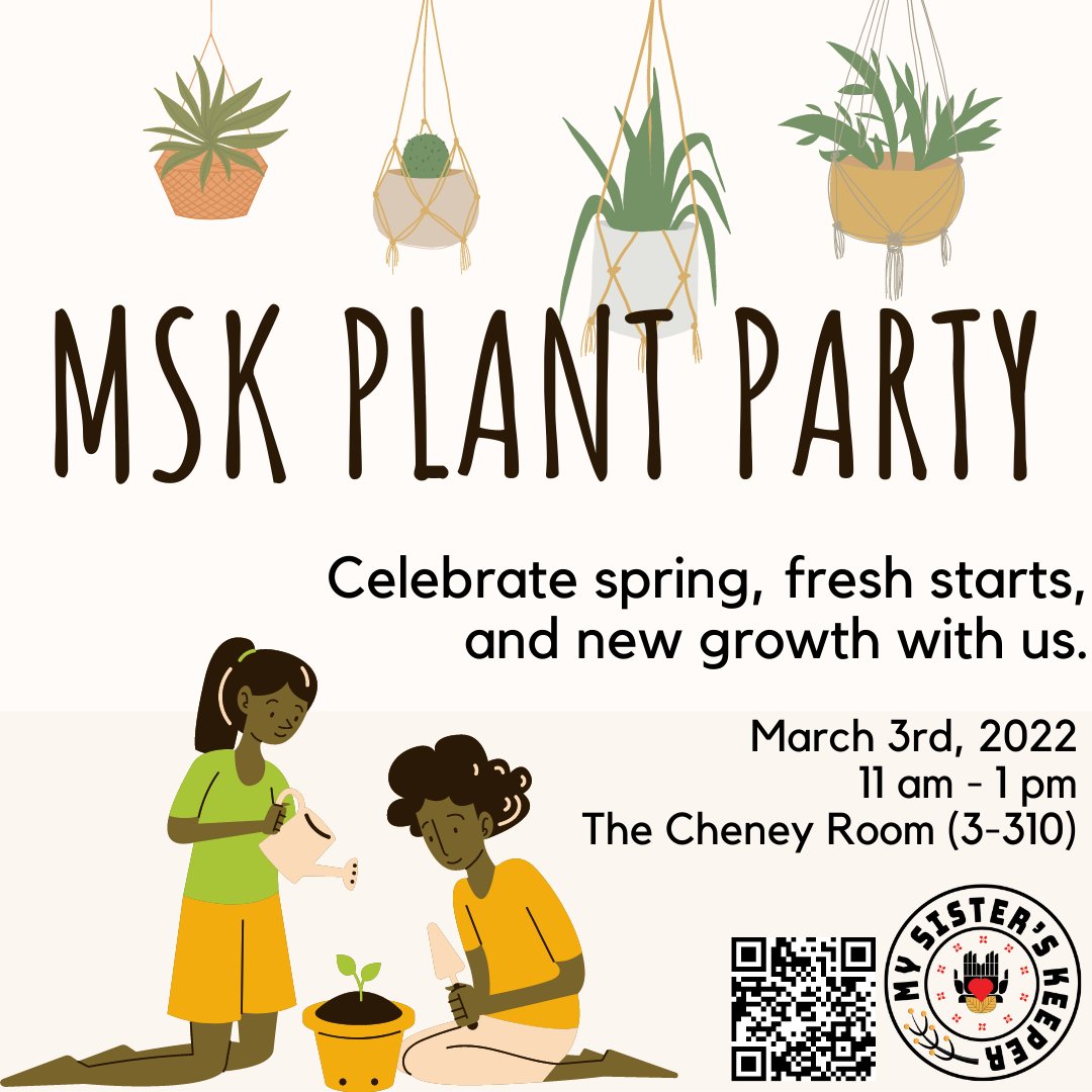 Come pot plants with us MSK members ❣️RSVP &amp; rank your plant preference! forms.gle/w2sQMPYjGQpBuL…

See you on March 3rd 💖🌵🌱🌼