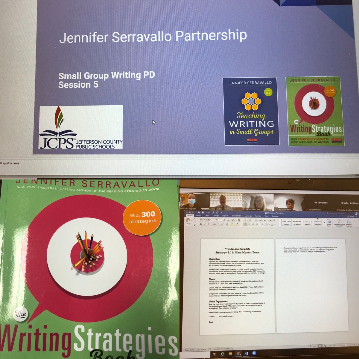 LydianAndrea's tweet photo. Always a great day learning about planning whole group writing instruction with @JSerravallo #JCPSReadingWorkshop @MettilleJesse https://t.co/GAkADAhhcS