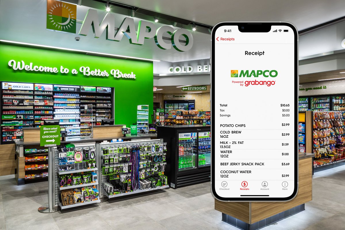 .<a href="/Grabango/">Grabango</a> is excited to bring our award-winning #checkoutfree experience to shoppers in the Southeastern U.S. with our partner <a href="/MAPCO/">MAPCO</a>! Together, we are elevating convenience &amp; empowering shoppers to take a #BetterBreak. Coming to Nashville this year. bit.ly/3Bj9ZrD