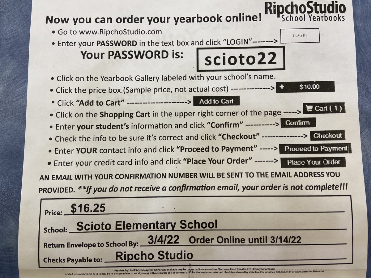 Scioto Parents!  Order yearbooks online until 3/14/2022!
